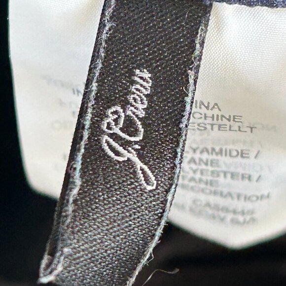 J. Crew One Piece Swimsuit Navy Blue Plunge Back Beachwear Swimwear Size 8 - Picture 5 of 8